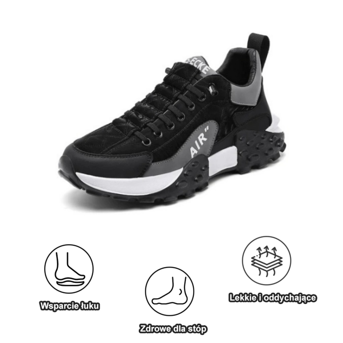 【🔥Dziś połowa ceny - nie przegap】 Ergonomicznie zaprojektowane buty ortopedyczne - konstrukcja z podparciem łuku stopy 👞Łatwo pozbądź się bólu stóp