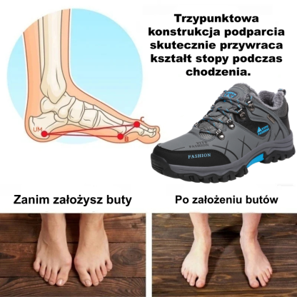[⏰50% zniżki dzisiaj - nie przegap] Ergonomiczne buty trekkingowe - skóra premium + ciepło 👞