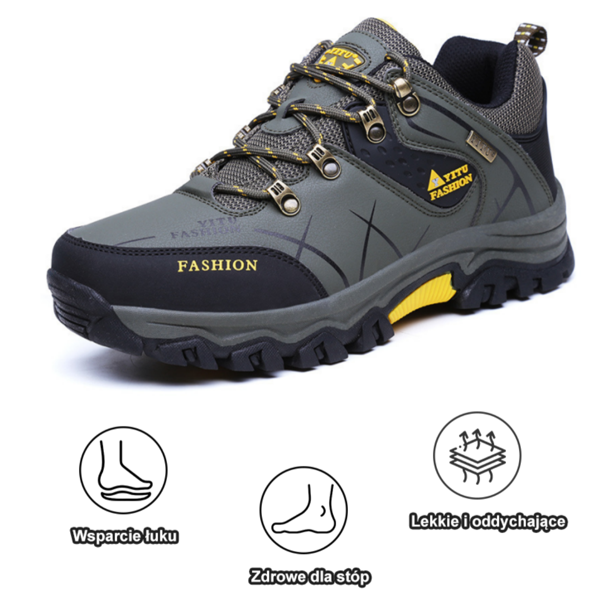 [⏰50% zniżki dzisiaj - nie przegap] Ergonomiczne buty trekkingowe - skóra premium + ciepło 👞