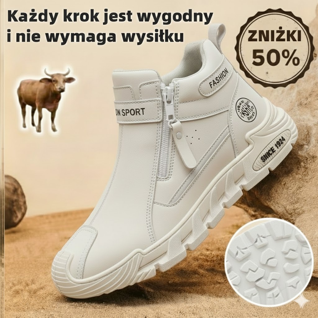 🔥 Ostatnia szansa – 50% zniżki! ⏰ Polskie buty ergonomiczne, wygodne do noszenia na co dzień ✅ Wyjątkowy komfort i stabilne podparcie stóp 🦶 Zmniejsza ucisk i zmęczenie nóg
