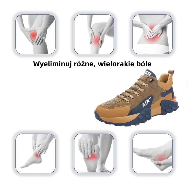 【🔥Dziś połowa ceny - nie przegap】 Ergonomicznie zaprojektowane buty ortopedyczne - konstrukcja z podparciem łuku stopy 👞Łatwo pozbądź się bólu stóp
