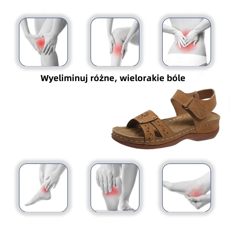 [🎁Dziś połowa ceny - nie przegap] Ergonomicznie zaprojektowane sandały ortopedyczne - bezbolesne chodzenie 👞 sprawiają, że chodzenie jest bardziej komfortowe