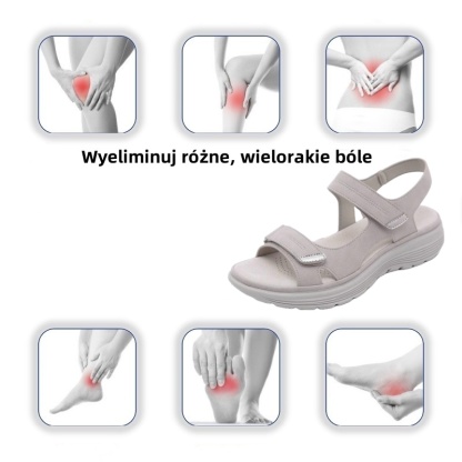 [🎁Dziś połowa ceny - nie przegap] Ergonomicznie zaprojektowane sandały ortopedyczne - bezbolesne chodzenie 👞 sprawiają, że chodzenie jest bardziej komfortowe