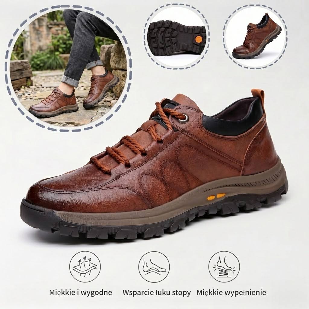 ⏰Oferta ograniczona czasowo — połowa ceny! 🐂Wysokiej jakości skóra bydlęca 👞Szyte ręcznie ✅Wodoodporne i antypoślizgowe ✅Wsparcie łuku stopy ✅Wygodne chodzenie