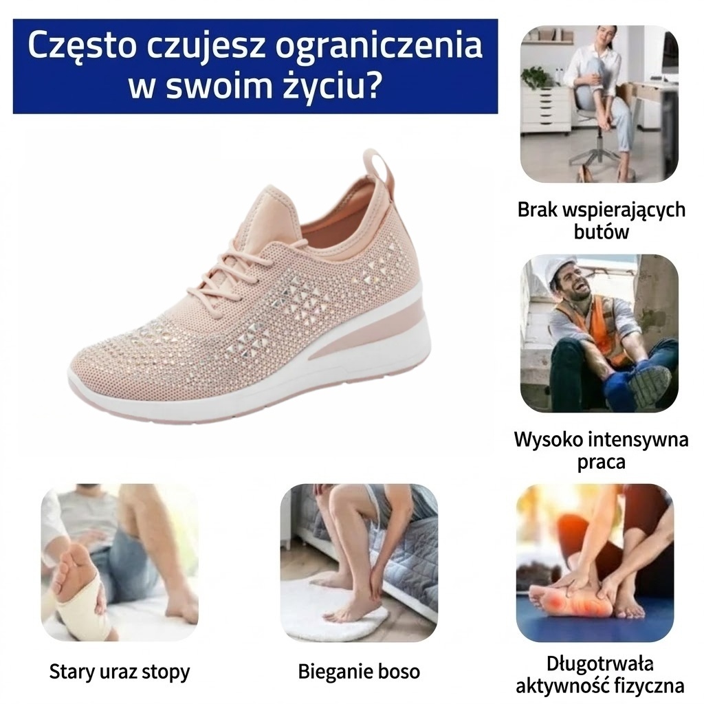 ⏰Oferta w połowie ceny 🔥Ergonomicznie zaprojektowane buty ortopedyczne ✅Wsparcie łuku stopy ✅Wygodne i bezbolesne chodzenie