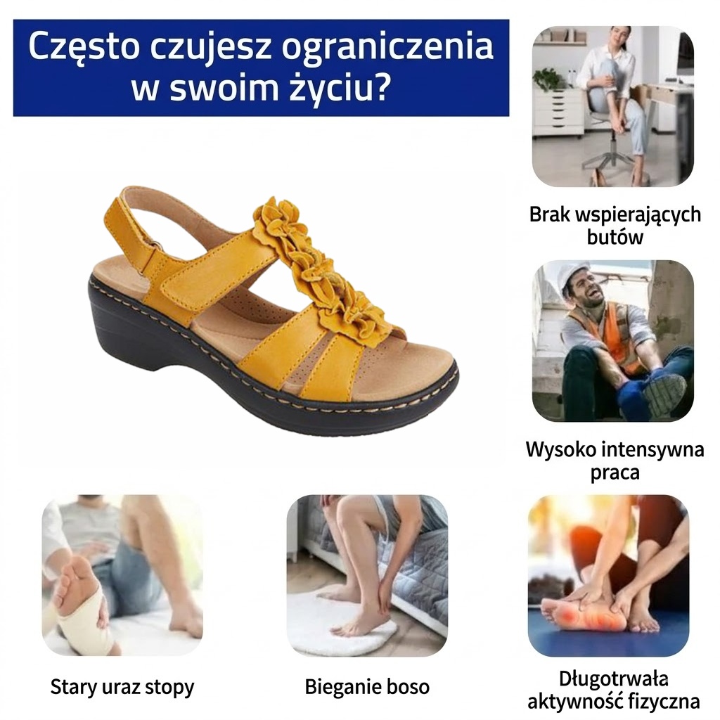 ⏰Wiosenna wyprzedaż w połowie ceny🔥Letnie sandały ortopedyczne ✅Wsparcie łuku stopy ✅Wygodne i bezbolesne chodzenie ✅Ergonomiczna konstrukcja