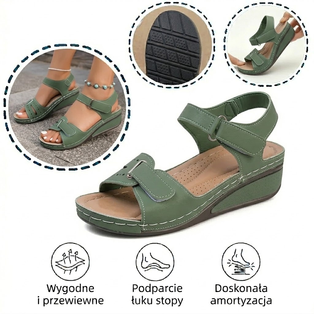 🔥Ograniczona czasowo zniżka 50% - Letnie sandały ortopedyczne - Ergon