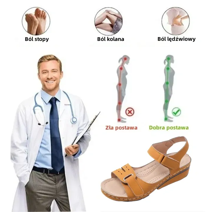 ⏰ Wiosenna wyprzedaż z połową ceny – letnie sandały ortopedyczne z podparciem łuku stopy zapewniające wygodne i bezbolesne chodzenie – ergonomiczna konstrukcja