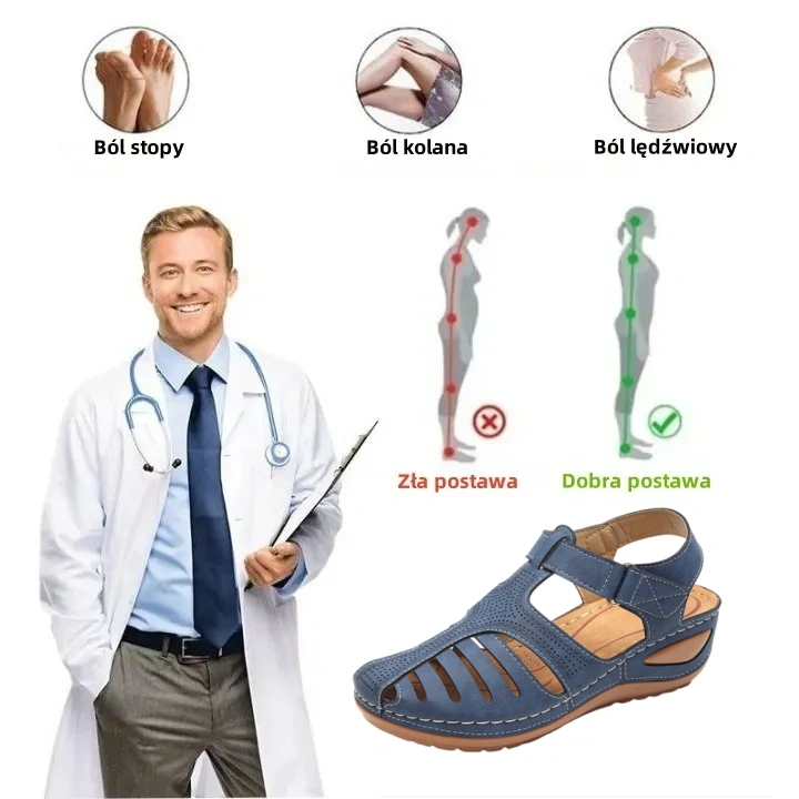 ⏰ Wyprzedaż wiosenna – 50% zniżki przez ograniczony czas – Letnie sandały ortopedyczne z podparciem łuku stopy, ✅ Wygodne i bezbolesne chodzenie – Ergonomiczna konstrukcja