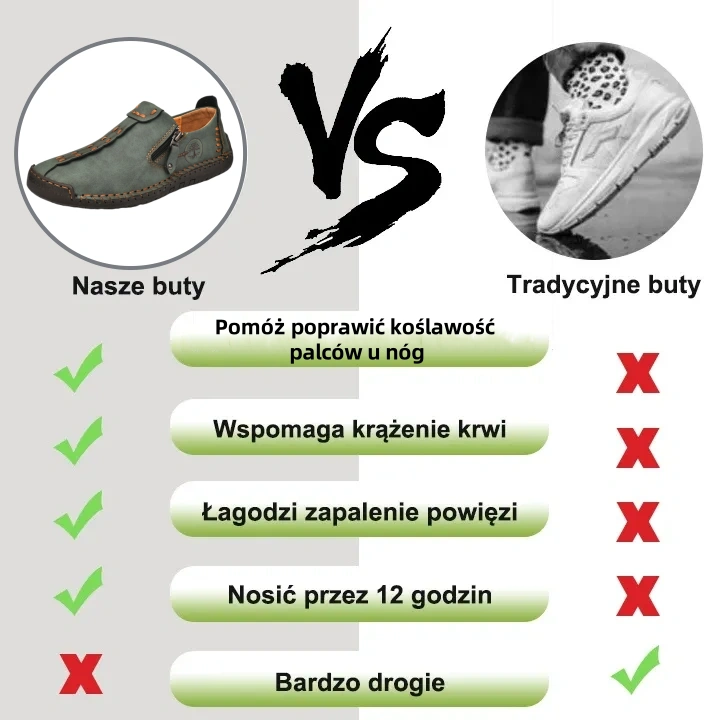 (🎉 50% zniżki przez ograniczony czas wiosną, tylko dziś - nie przegap okazji) - Męskie buty ortopedyczne wykonane z australijskiej skóry cielęcej ✅ Wygodne chodzenie i łagodzenie bólu