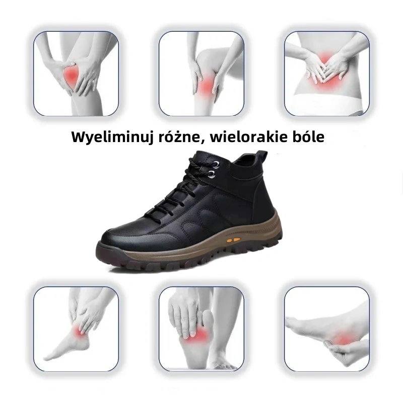 Oryginalne australijskie buty ortopedyczne wykonane z wygodnej skóry cielęcej 👞 (wsparcie łuku stopy - łagodzi ból stóp) zapewniające komfortowe chodzenie✅