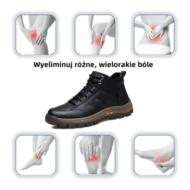 Oryginalne australijskie buty ortopedyczne wykonane z wygodnej skóry cielęcej 👞 (wsparcie łuku stopy - łagodzi ból stóp) zapewniające komfortowe chodzenie✅