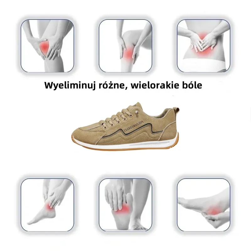 【🔥Dziś połowa ceny - nie przegap】 Ergonomicznie zaprojektowane buty ortopedyczne - konstrukcja z podparciem łuku stopy 👞Łatwo pozbądź się bólu stóp