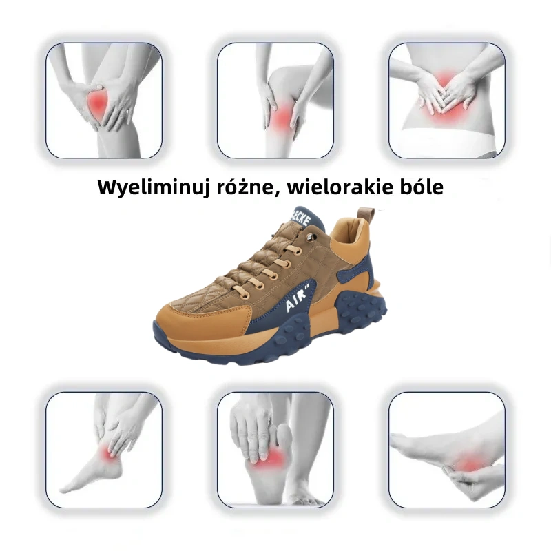 【🔥Dziś połowa ceny - nie przegap】 Ergonomicznie zaprojektowane buty ortopedyczne - konstrukcja z podparciem łuku stopy 👞Łatwo pozbądź się bólu stóp