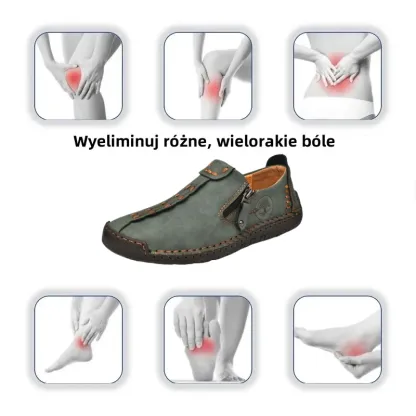 (🎉 50% zniżki przez ograniczony czas wiosną, tylko dziś - nie przegap okazji) - Męskie buty ortopedyczne wykonane z australijskiej skóry cielęcej ✅ Wygodne chodzenie i łagodzenie bólu