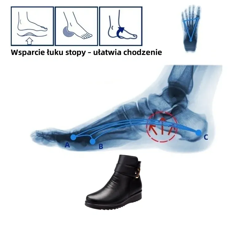 (🔥Dziś połowa ceny - nie przegap) ⏰ - Miękkie i wygodne, oryginalne wełniane skórzane buty damskie (podparcie łuku - ułatwia chodzenie)