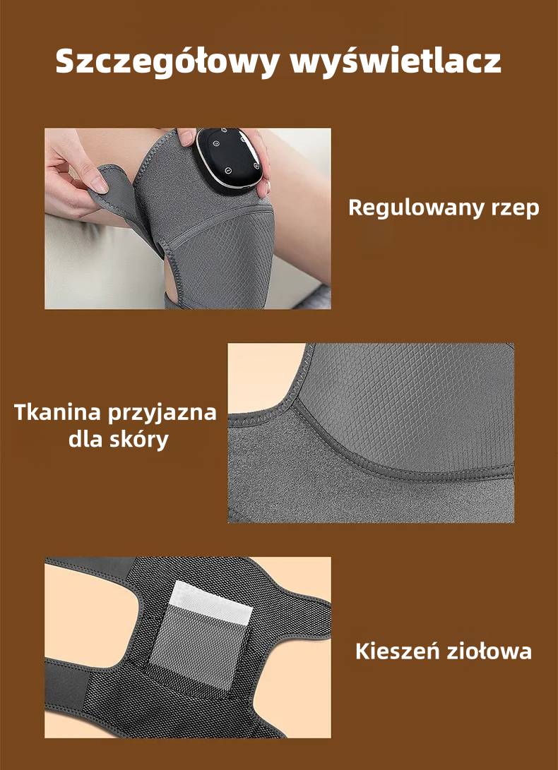 🦵 Masażer kolan z funkcją podgrzewania 🔥 50% zniżki | Inteligentna kontrola temperatury | Nadaje się do wielu punktów akupunkturowych ✨