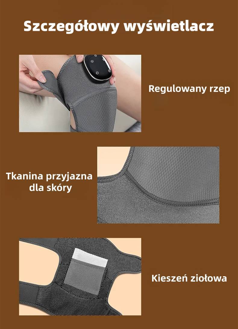🦵 Masażer kolan z funkcją podgrzewania 🔥 50% zniżki | Inteligentna kontrola temperatury | Nadaje się do wielu punktów akupunkturowych ✨