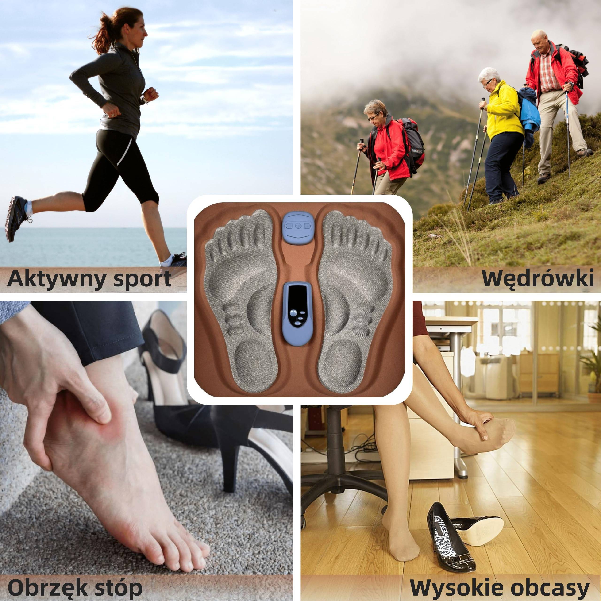 🔥50% taniej🔥  Przenośny masażer EMS 3D do stóp i łydek🦶 6 trybów | 15 poziomów intensywności | Funkcja podgrzewania ♨️