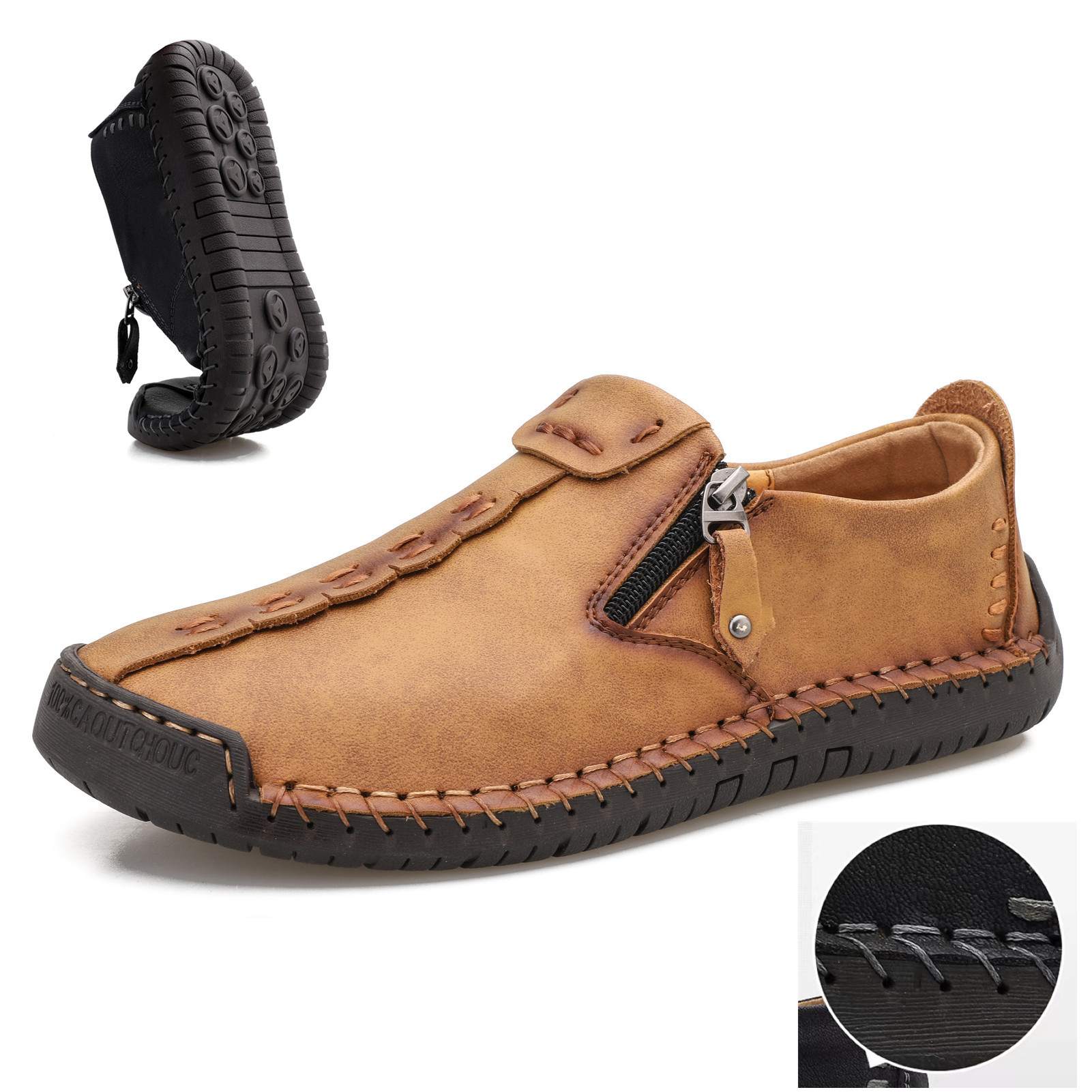 【🎉 Wiosenna wyprzedaż ograniczona czasowo – 60% zniżki, tylko dziś – nie przegap】 – Męskie buty ortopedyczne wykonane z australijskiej skóry cielęcej 👞Wygodne chodzenie i łagodzenie bólu✅