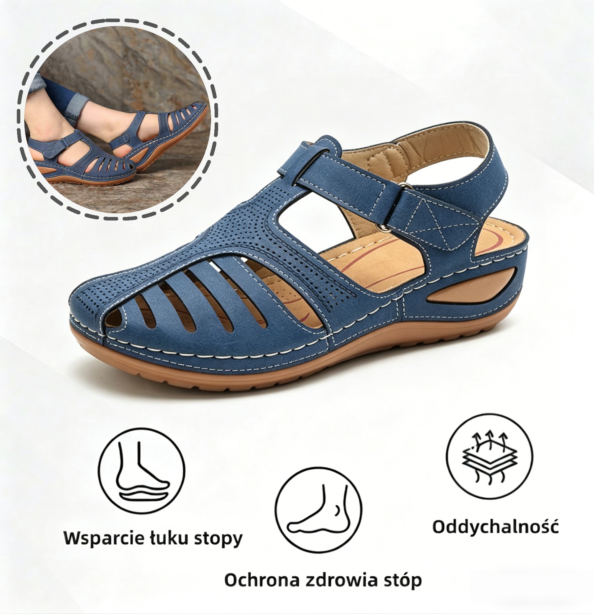 ⏰Ograniczona czasowo zniżka 50%🔥Letnie sandały ortopedyczne✅Wsparcie łuku stopy✅Wygodne i bezbolesne chodzenie✅Ergonomiczna konstrukcja
