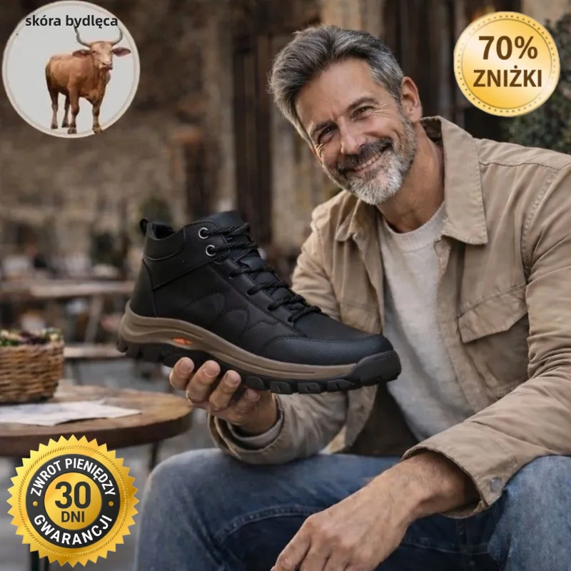 🔷Ostatni dzień na zniżkę 70%, nie przegap!⬛ Męskie buty codzienne ze skóry cielęcej🐂 Ręcznie szyte, ciepłe i wygodne✅ Nadają się do wygodnego chodzenia przez cały dzień.
