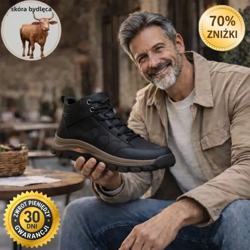 🔷Ostatni dzień na zniżkę 70%, nie przegap!⬛ Męskie buty codzienne ze skóry cielęcej🐂 Ręcznie szyte, ciepłe i wygodne✅ Nadają się do wygodnego chodzenia przez cały dzień.
