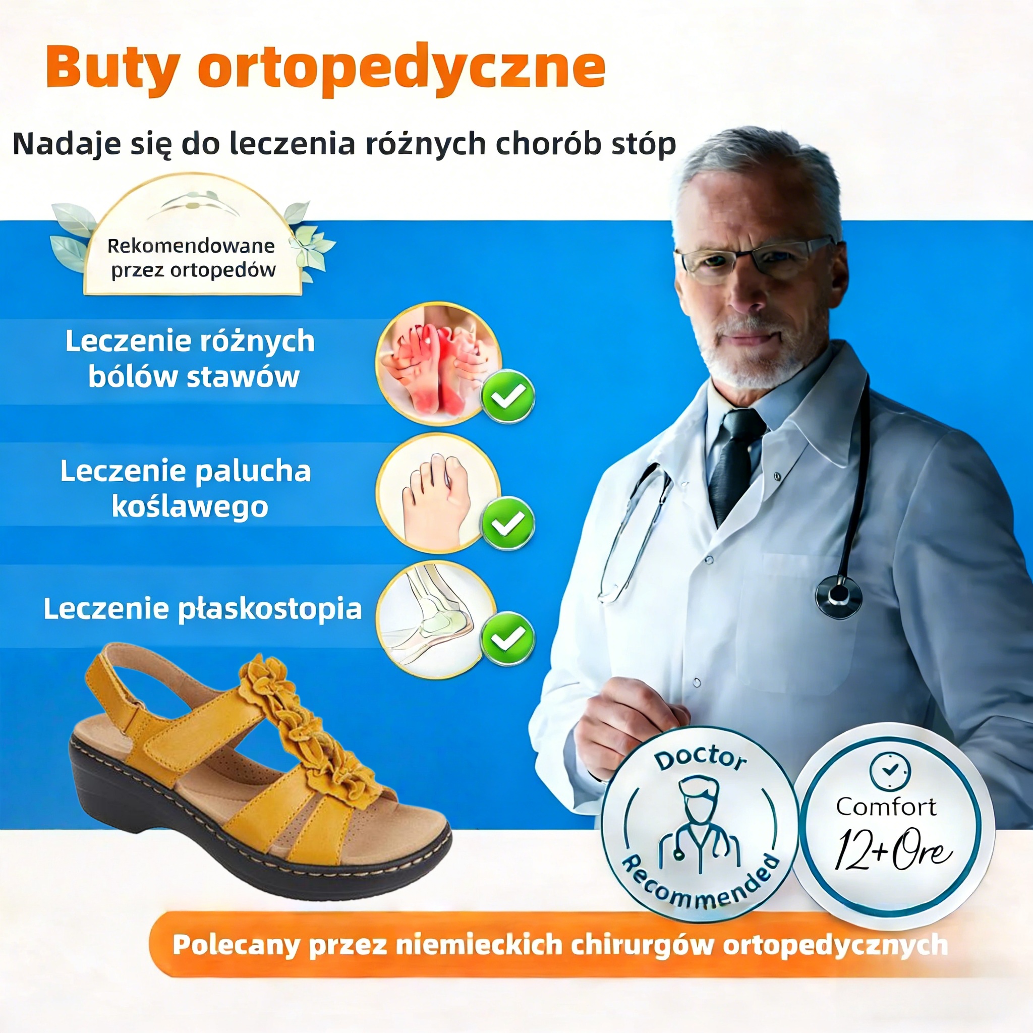 ⏰Wiosenna wyprzedaż w połowie ceny🔥Letnie sandały ortopedyczne ✅Wsparcie łuku stopy ✅Wygodne i bezbolesne chodzenie ✅Ergonomiczna konstrukcja