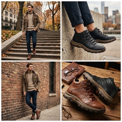 🎁50% zniżki – nie przegap! 👞 Męskie buty ortopedyczne 🐂 Oryginalne skórzane przeszycia ✅ Ręcznie wykonane ✅ Amortyzacja i redukcja nacisku ✅ Wytrzymałe i antypoślizgowe