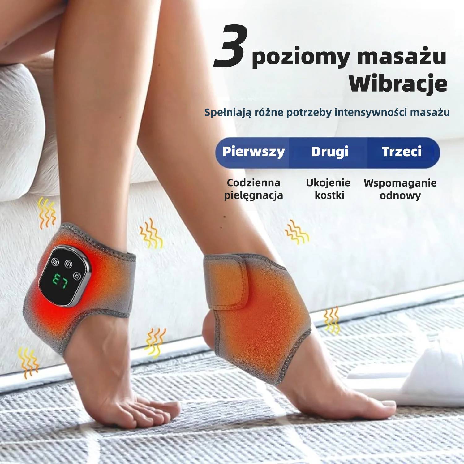 Masażer stóp 👣🔥 | Masaż + Ciepły Kompres 🌡️ | 3 Tryby Wibracji ⚡ | 🔥 PÓŁ CENY – 50% TANIEJ! 💥