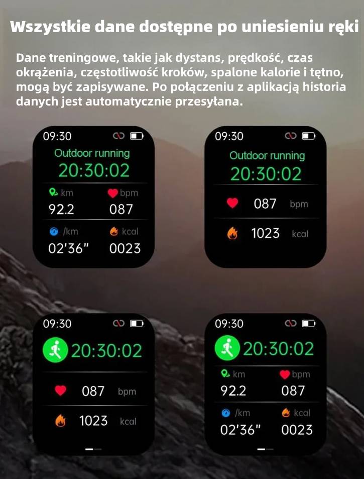 🔥50% taniej ⌚ Smartwatch zdrowia | Tętno • SpO₂ • Ciśnienie • Temperatura | Lekki i wygodny