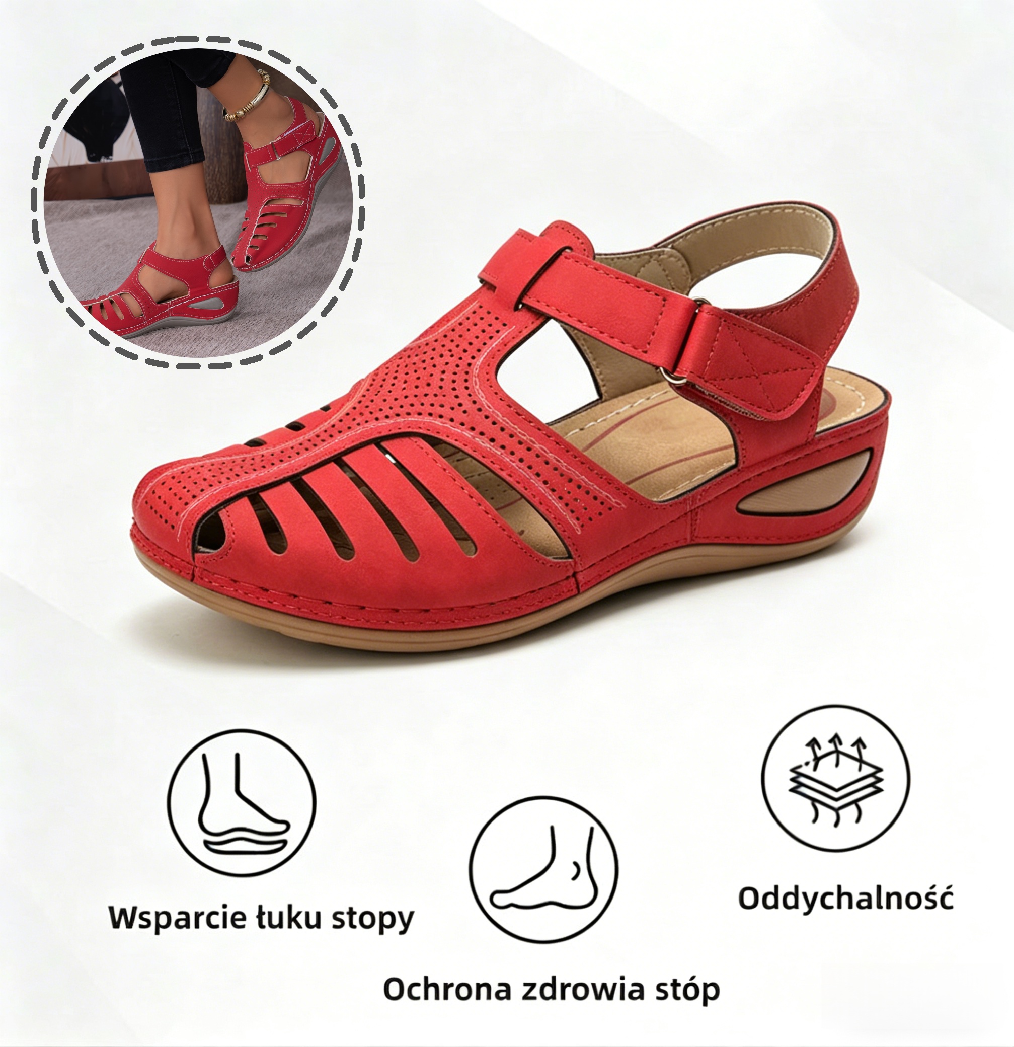 ⏰Ograniczona czasowo zniżka 50%🔥Letnie sandały ortopedyczne✅Wsparcie łuku stopy✅Wygodne i bezbolesne chodzenie✅Ergonomiczna konstrukcja