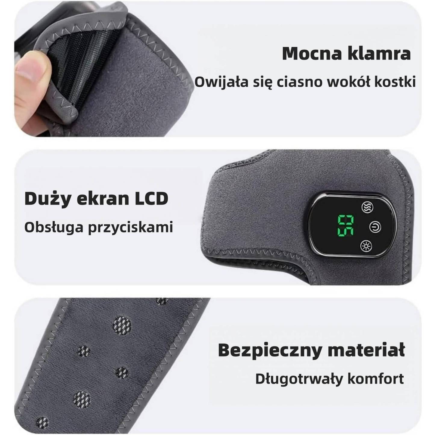 Masażer stóp 👣🔥 | Masaż + Ciepły Kompres 🌡️ | 3 Tryby Wibracji ⚡ | 🔥 PÓŁ CENY – 50% TANIEJ! 💥