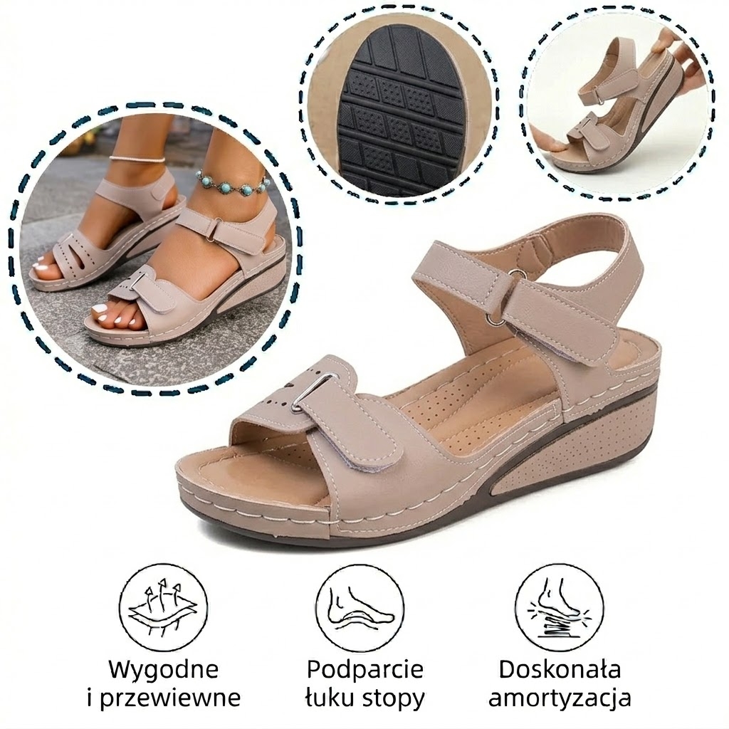 🔥Ograniczona czasowo zniżka 50% - Letnie sandały ortopedyczne - Ergon