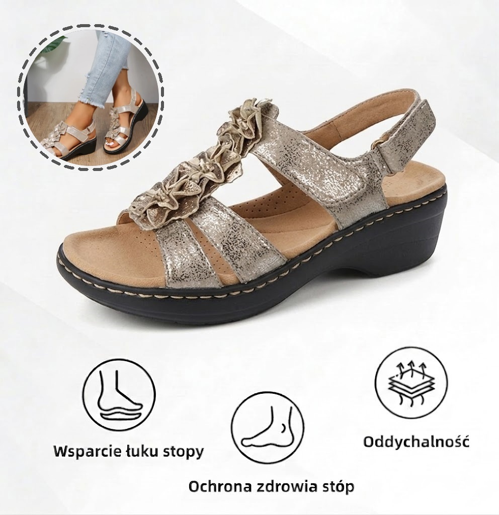 ⏰Wiosenna wyprzedaż w połowie ceny🔥Letnie sandały ortopedyczne ✅Wsparcie łuku stopy ✅Wygodne i bezbolesne chodzenie ✅Ergonomiczna konstrukcja