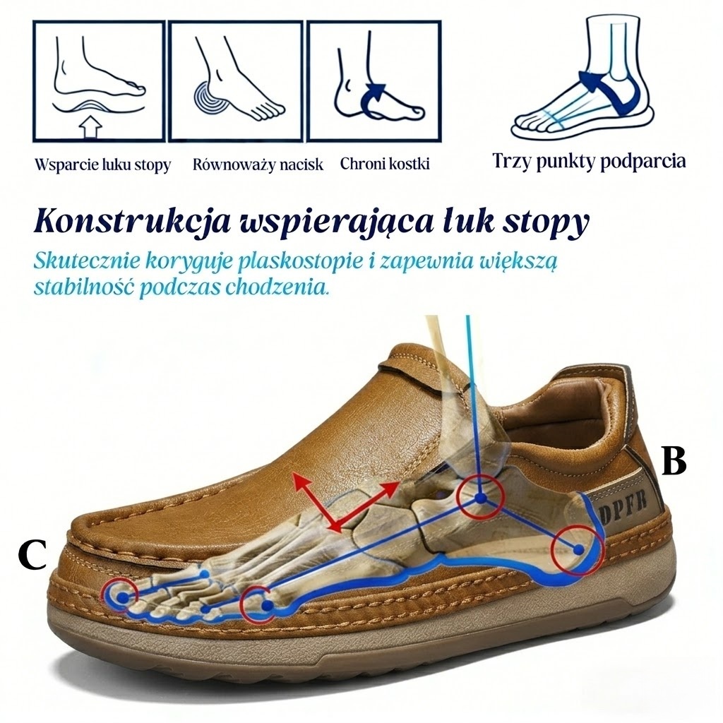 ⏰Oferta specjalna ograniczona czasowo z 60% zniżką🐂Wysokiej jakości skóra bydlęca👞Szyte ręcznie✅Wodoodporne i antypoślizgowe✅Wsparcie łuku stopy✅Wygodne chodzenie
