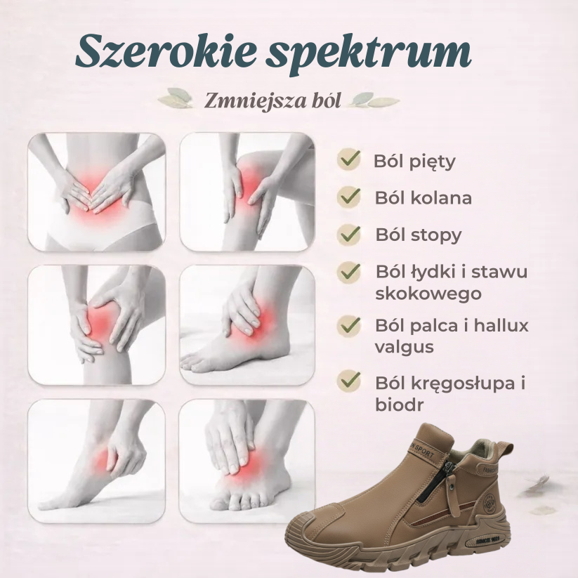 🔥 Ostatnia szansa – 50% zniżki! ⏰ Polskie buty ergonomiczne, wygodne do noszenia na co dzień ✅ Wyjątkowy komfort i stabilne podparcie stóp 🦶 Zmniejsza ucisk i zmęczenie nóg