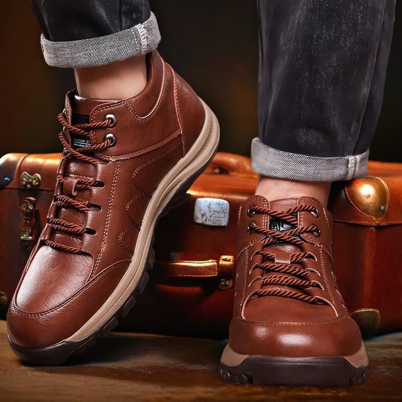 🎁Oferta specjalna z okazji rocznicy｜Męskie skórzane buty ortopedyczne 👞 Amortyzacja i ulga w ucisku • Stabilność i antypoślizgowość • Całodzienny komfort