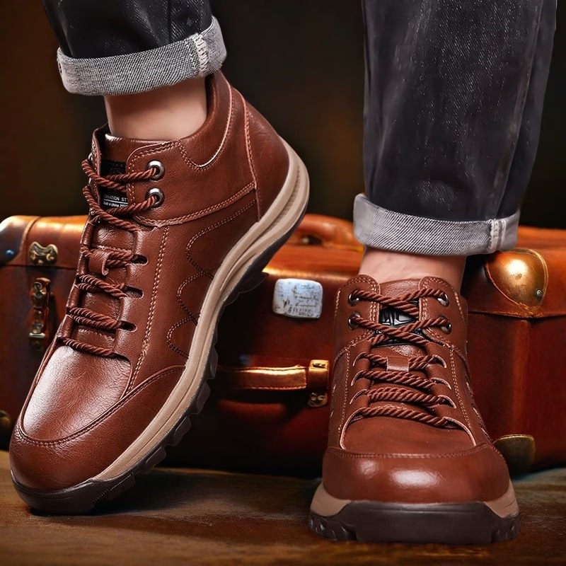 🎁Oferta specjalna z okazji rocznicy｜Męskie skórzane buty ortopedyczne 👞 Amortyzacja i ulga w ucisku • Stabilność i antypoślizgowość • Całodzienny komfort