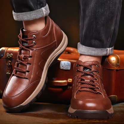 🎁Oferta specjalna z okazji rocznicy｜Męskie skórzane buty ortopedyczne 👞 Amortyzacja i ulga w ucisku • Stabilność i antypoślizgowość • Całodzienny komfort