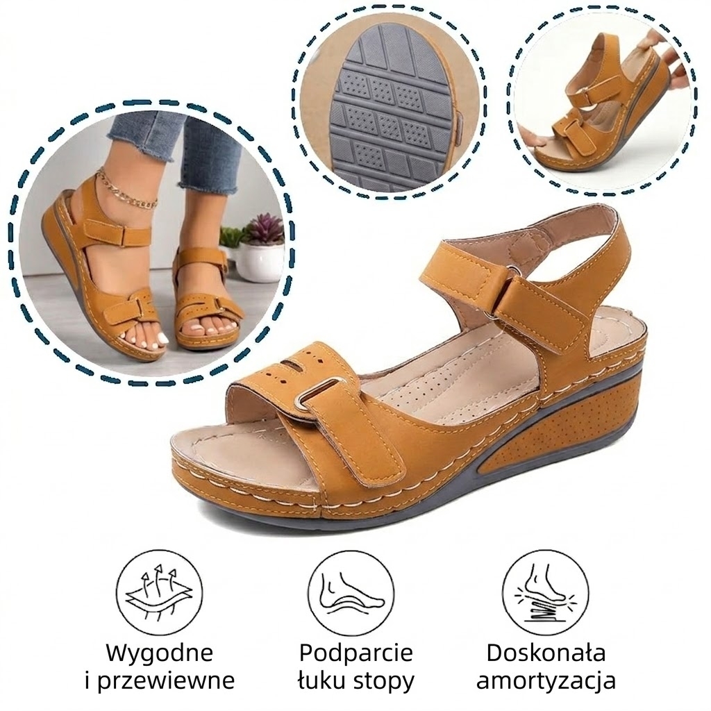 🔥Ograniczona czasowo zniżka 50% - Letnie sandały ortopedyczne - Ergon