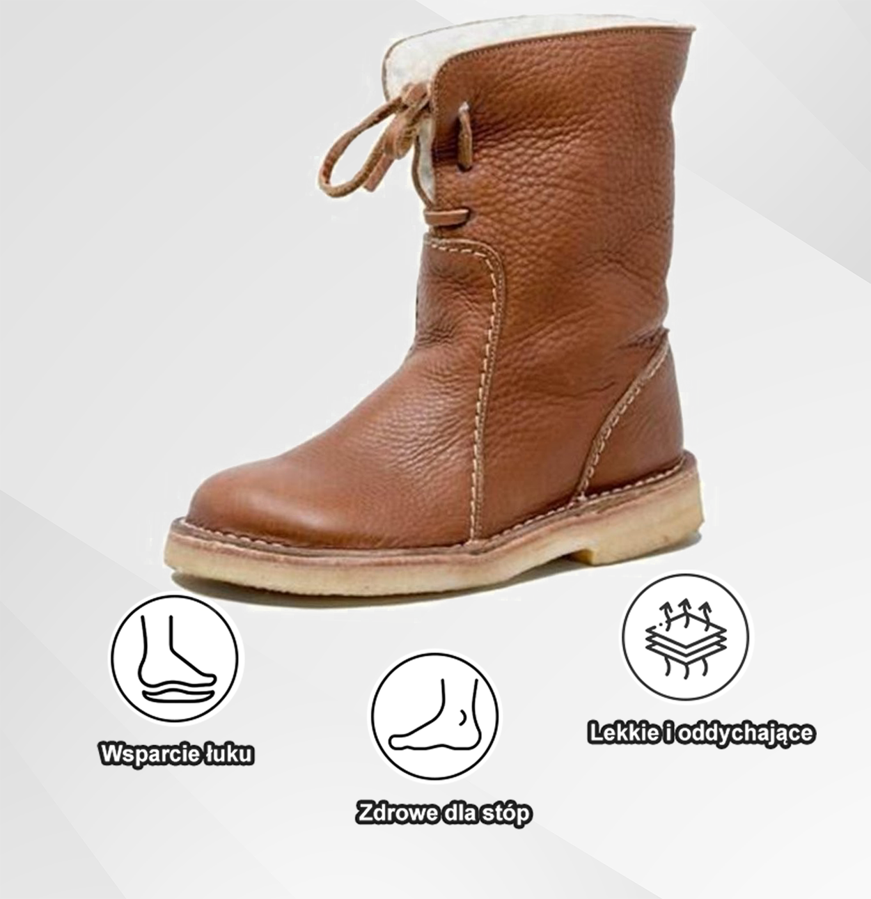 (Ograniczona czasowo znika 50% - Nie przegap!) - Mikkie i wygodne buty z owczej sk¨®ry w stylu vintage (z podparciem uku stopy dla atwiejszego chodzenia)