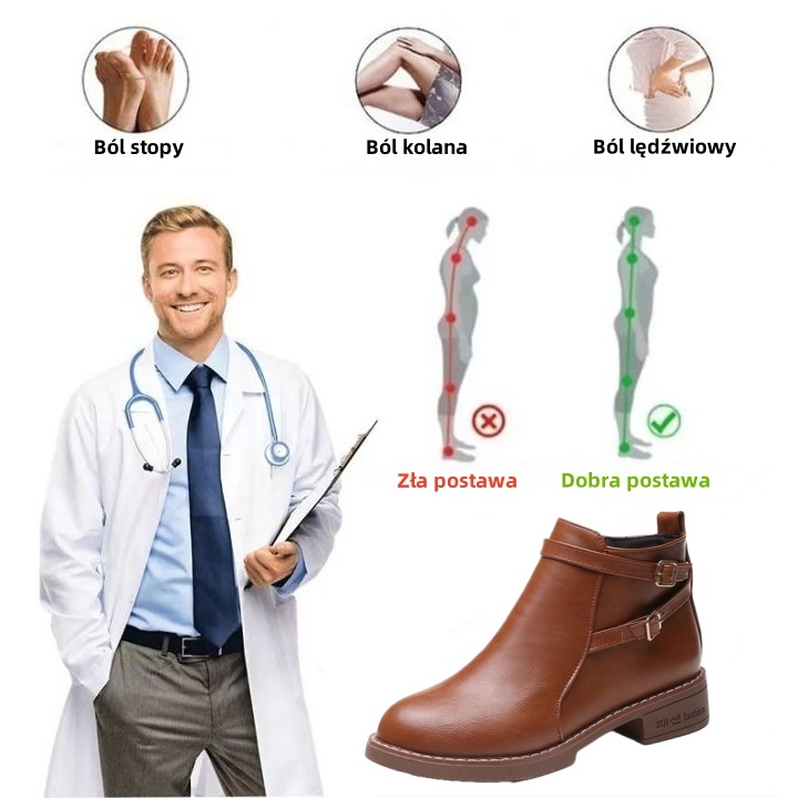 🎁【Dzisiaj połowa ceny - nie przegap】 Ergonomicznie zaprojektowane damskie buty skórzane - skutecznie łagodzą ból podczas chodzenia 👞Dostosowują prawidłową postawę ciała człowieka