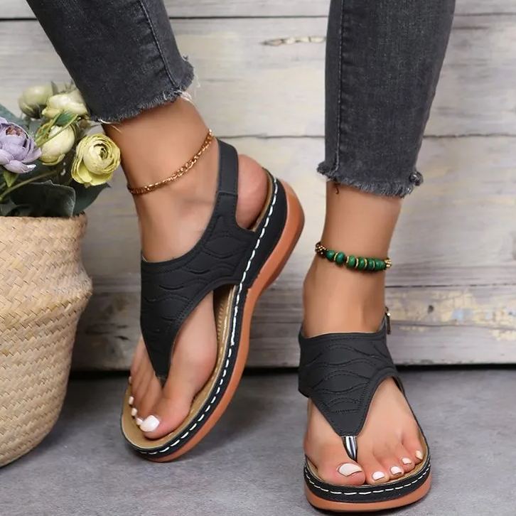 [🎁Dziś połowa ceny - nie przegap] Ergonomicznie zaprojektowane sandały ortopedyczne - bezbolesne chodzenie 👞 sprawiają, że chodzenie jest bardziej komfortowe