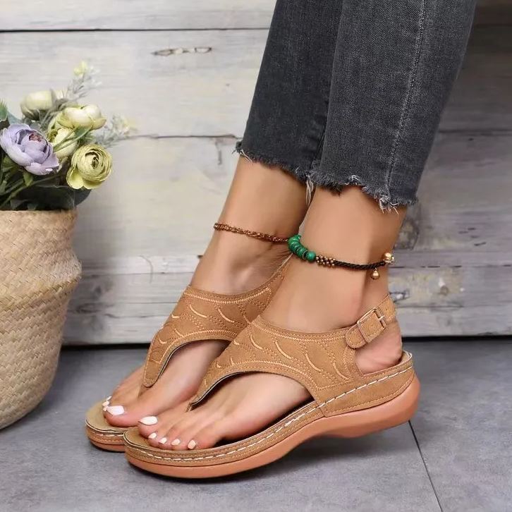 [🎁Dziś połowa ceny - nie przegap] Ergonomicznie zaprojektowane sandały ortopedyczne - bezbolesne chodzenie 👞 sprawiają, że chodzenie jest bardziej komfortowe