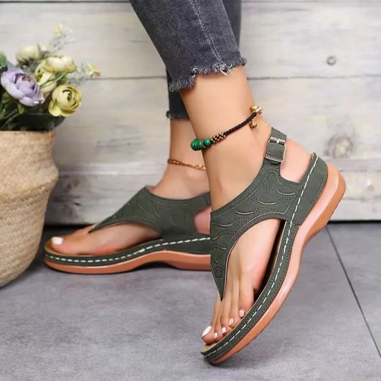 [🎁Dziś połowa ceny - nie przegap] Ergonomicznie zaprojektowane sandały ortopedyczne - bezbolesne chodzenie 👞 sprawiają, że chodzenie jest bardziej komfortowe