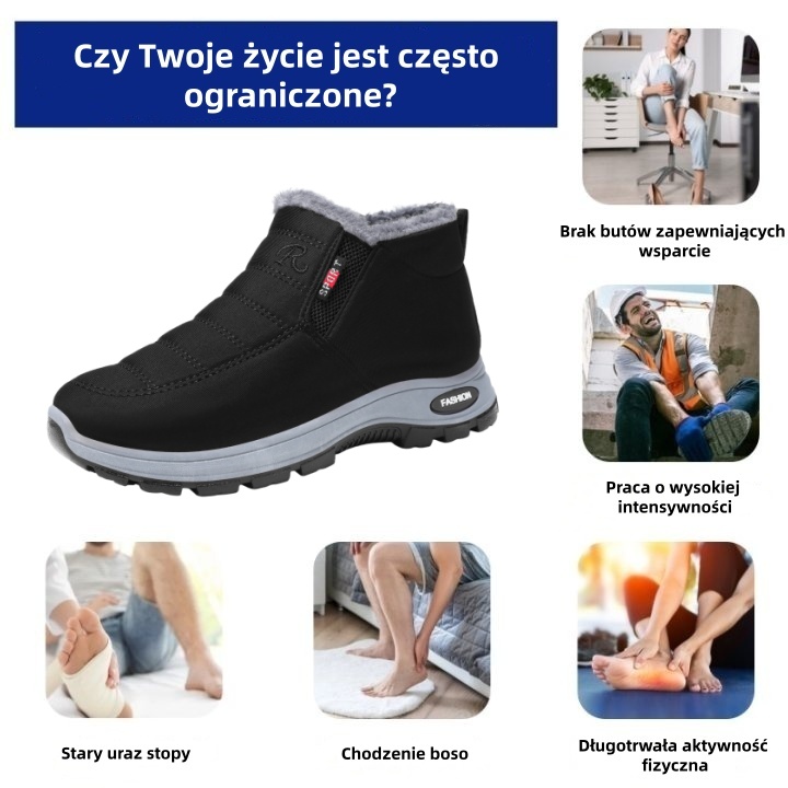 🎉 70% zniżki dzisiaj - nie przegap ⏰ Ergonomicznie zaprojektowane buty ortopedyczne - wsparcie łuku stopy 👞 Pozbądź się bólu stóp łatwo - Unisex