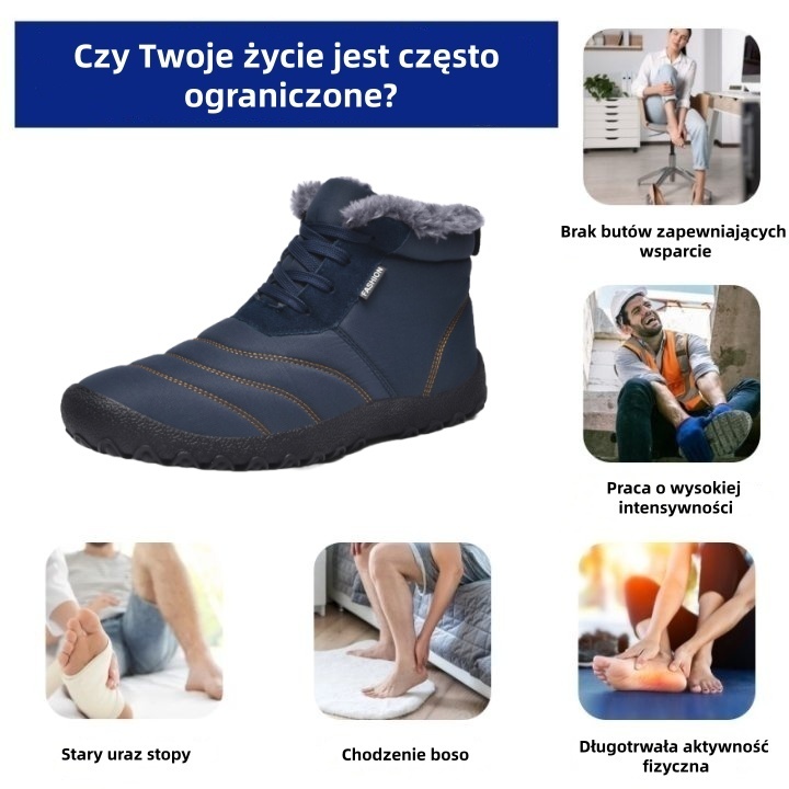 🔥Dziś połowa ceny – nie przegap tego⏰ Ergonomicznie zaprojektowane buty ortopedyczne – konstrukcja z podparciem łuku stopy 👞Łatwo pozbądź się bólu stóp – unisex