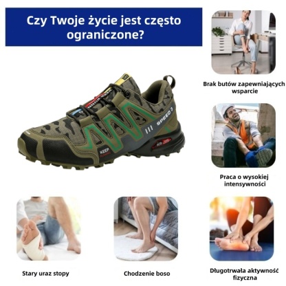 🔥70% zniżki dzisiaj - nie przegap ⏰ Ergonomiczne buty ortopedyczne na ból pleców, stawów i stóp - unisex