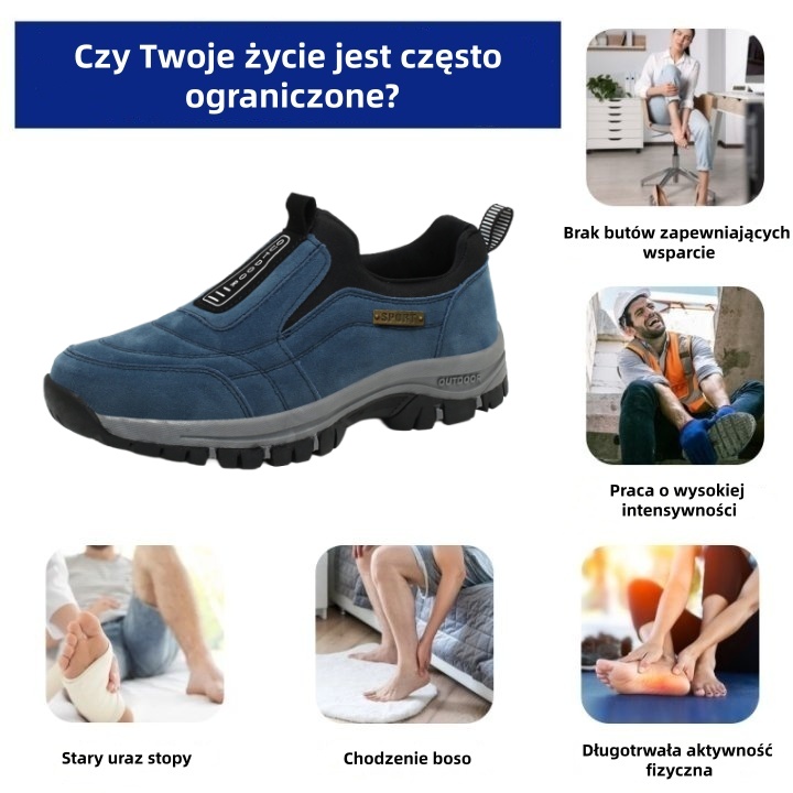 🔥70% zniżki dzisiaj – nie przegap! ⏰ Ergonomicznie zaprojektowane buty ortopedyczne – wsparcie łuku stopy 👞 Pozbądź się bólu stóp z łatwością – unisex